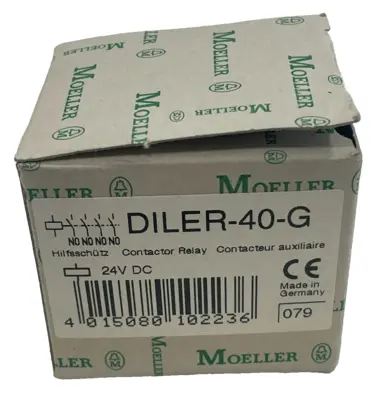 NEW MOELLER DILER-40-G CONTACTOR RELAY 24VDC DILER40G