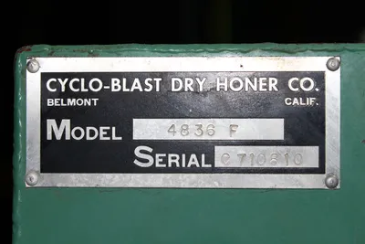 USED CYCLO-BLAST 4836 F