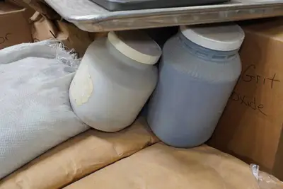 Assorted Sandblasting Media and Accessories
