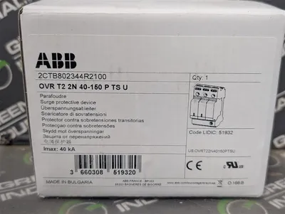 40A ABB 2CTB802344R2100 Surge Protective Device OVR T2 3L 40 150 P TS U New NIB