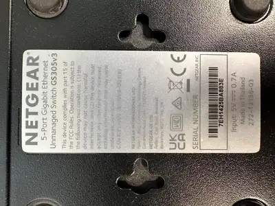 Netgear GS305v3 5 Port Gigabit Ethernet Switch (6.3.4)