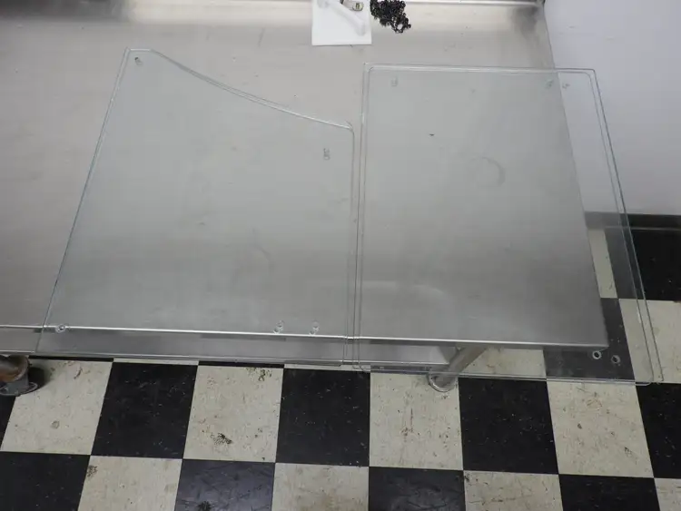 Used Excellence Industries Used Excellence EDC-4 Straight Glass Replacement Sneeze Guard ACSG-00001 Food, Restaurant, & Bakery Parts & Accessories Illinois US | Falcon Restaurant Supply #1376488