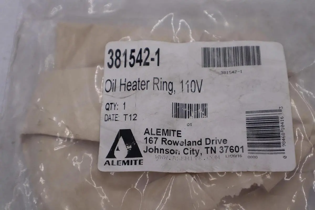 ALEMITE 381542-1 OIL HEATER RING, 110V STOCK #K-2008