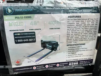 New | in-Stock WOLVERINE PFA-11-3300G Pallet Positioners Utah US | Global Remarketing #1286017