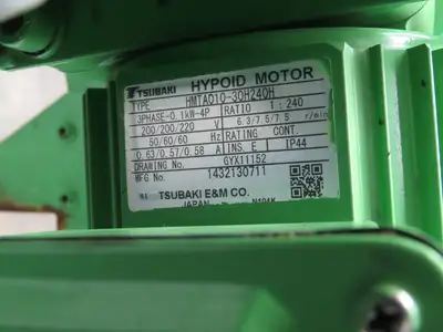 Tanaka Magnetic Chip Conveyor Scraper Chain w/Coolant Filter 14"W 112"L 220V 3PH