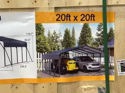 SDLANCH High End Carport 20 x 20 (SDLC2020)