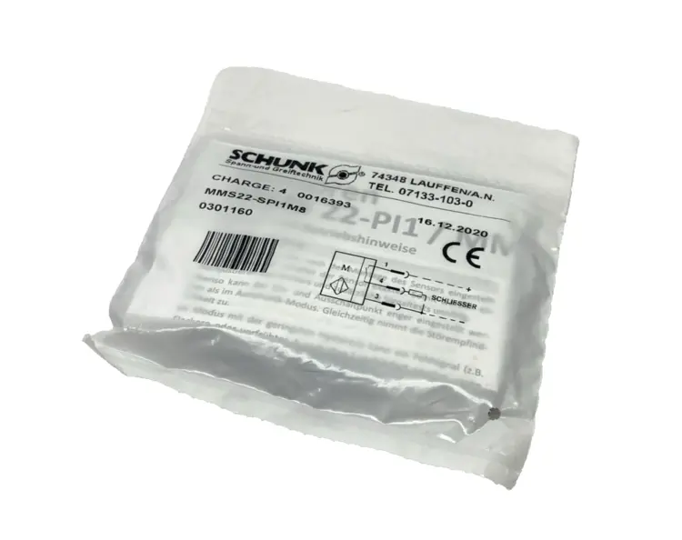New | in-Stock Schunk MMS 22-PI1-S-M8-PNP, 0301160, 301160 Proximity Sensors Michigan US | Maverick Industrial Sales #1441697