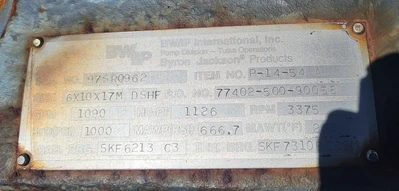 USED UNITED 6X10X17M DSHF