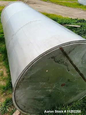 Used Stainless Steel Single Wall 2,400 Gallon Storage Tank