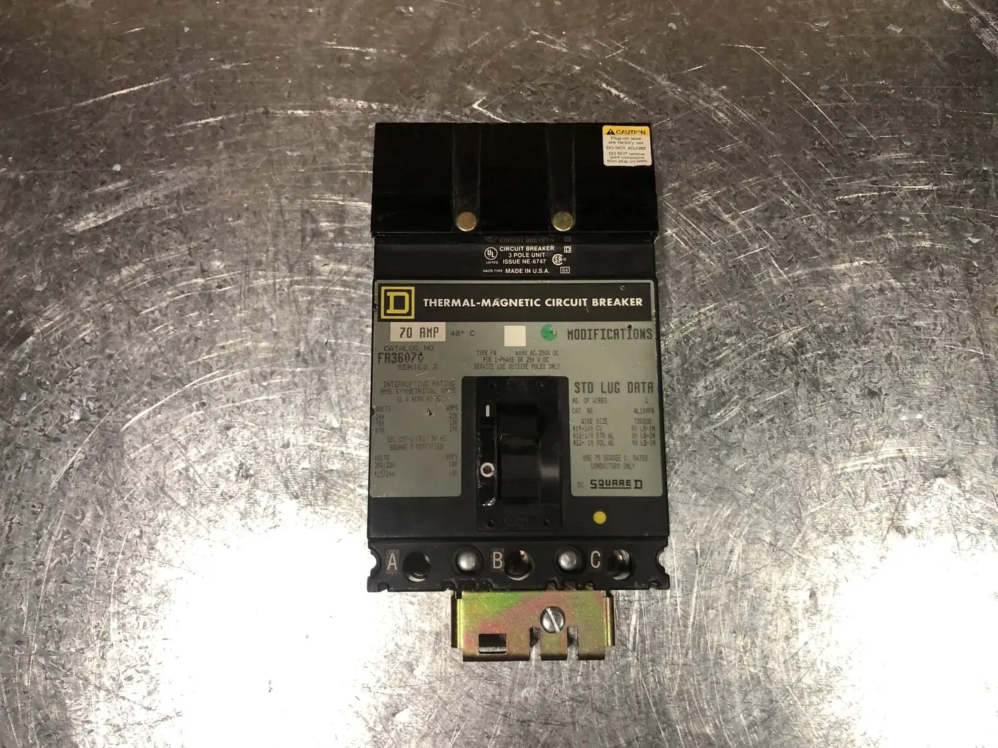 USED SQUARE D FA36070