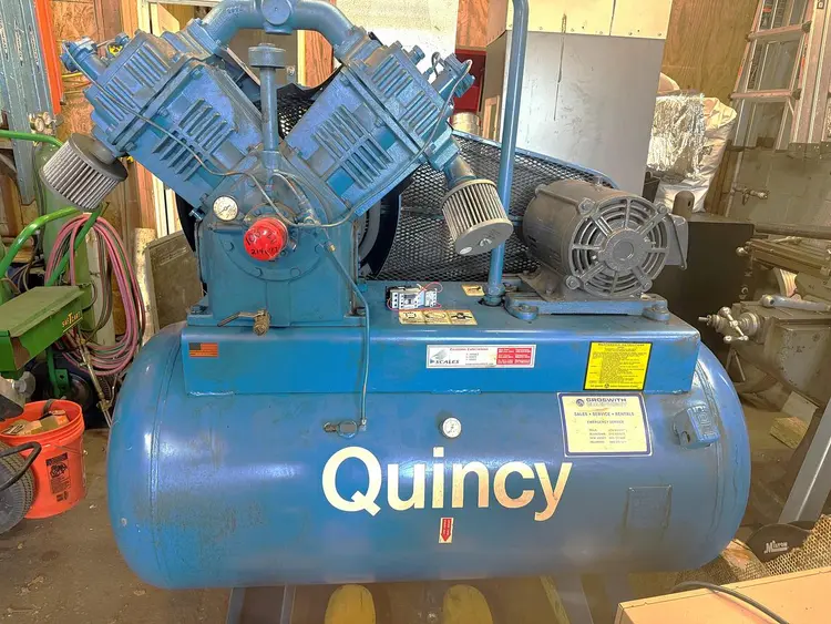 Used 1989 QUINCY EE-5120 Tank Mounted Air Compressors New Jersey US | ABL Technology LLC #746599