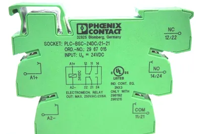 2 NEW PHOENIX CONTACT PLC-BSC-24DC-21-21 TERMINAL BLOCK PLCBSC24DC2121
