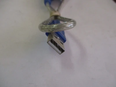 New USB to DB9 Male Serial Adapter Blue Cable (QTY 3)