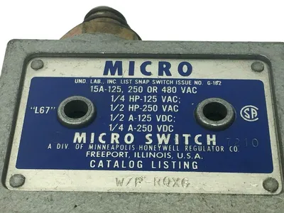 USED HONEYWELL MICROSWITCH LIMIT SWITCH