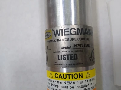 HUBBELL WIEGMANN W7971700  vortex cooler , 1700 BTUH (498W), 25 SCFM (708 SLP