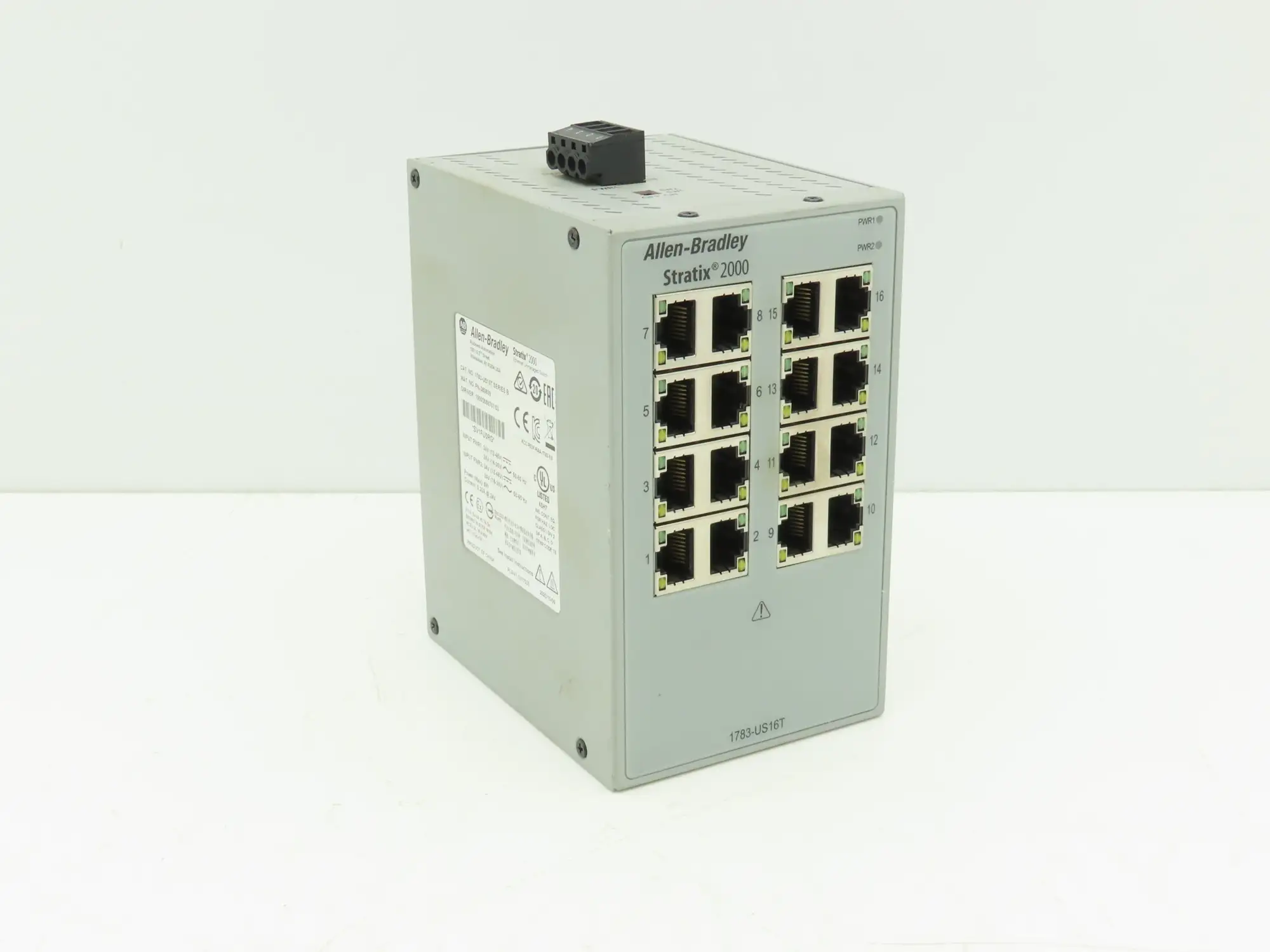Allen Bradley 1783-US16T Stratix 2000 Unmanaged Ethernet Switch 16-Port Ser B