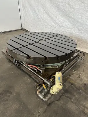 60" LUCAS AIR LIFT ROTARY POSITIONING TABLE. STOCK #0314122