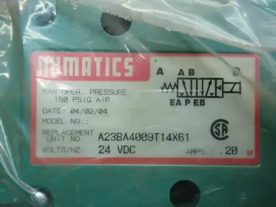 New | in-Stock NUMATICS A23BA4009T14X61 Valves/Fittings | HGR 24 #733272