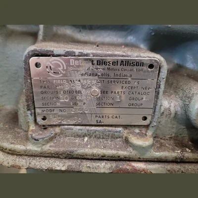 John Deere Diesel Engine and Allison Automatic Transmission