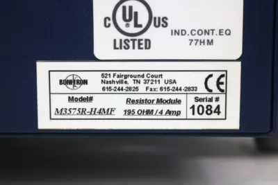 Bonitron M3575R-H4MF Resistor Module, 195 Ohm, 4 Amp