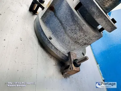 USED AARON PROCESS EQUIPMENT 11-CU.FT. JACKETED RIBBON BLENDER