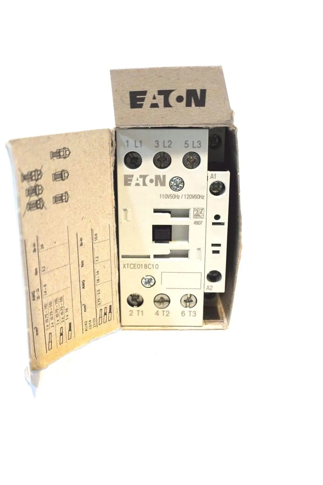 NEW EATON XTCE018C10A CONTACTOR