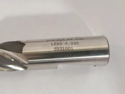 International 4 Flutes HSS High Speed Steel End Mill 3/4 Diameter Made in Canada