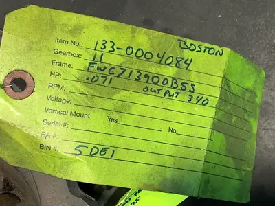Used BOSTON GEAR FWC713900B5J Motors (misc) Ohio US | HGR 24 #1324980