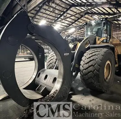USED 2023 VOLVO L260H WHEEL LOADER WITH LOG FORKS