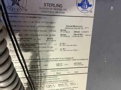 Used STERLING TF175 Miscellaneous MRO Ohio US | HGR 24 #1309268
