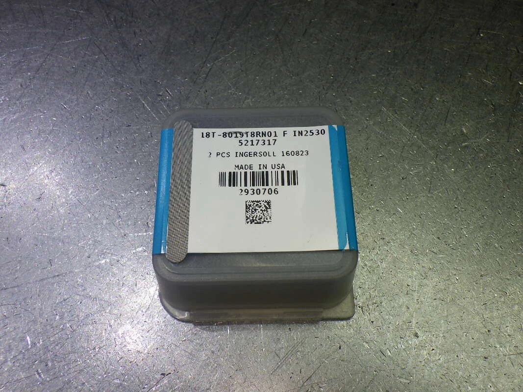 Ingersoll T18 5mm Carbide Slot Cutting Head QTY2 18T-8019T8RN01 F IN2530 (LOC1228C)