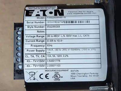 Used EATON PXM2260MA65115 Misc Electrical & Power Parts British Columbia CA | Lenmark #1439787