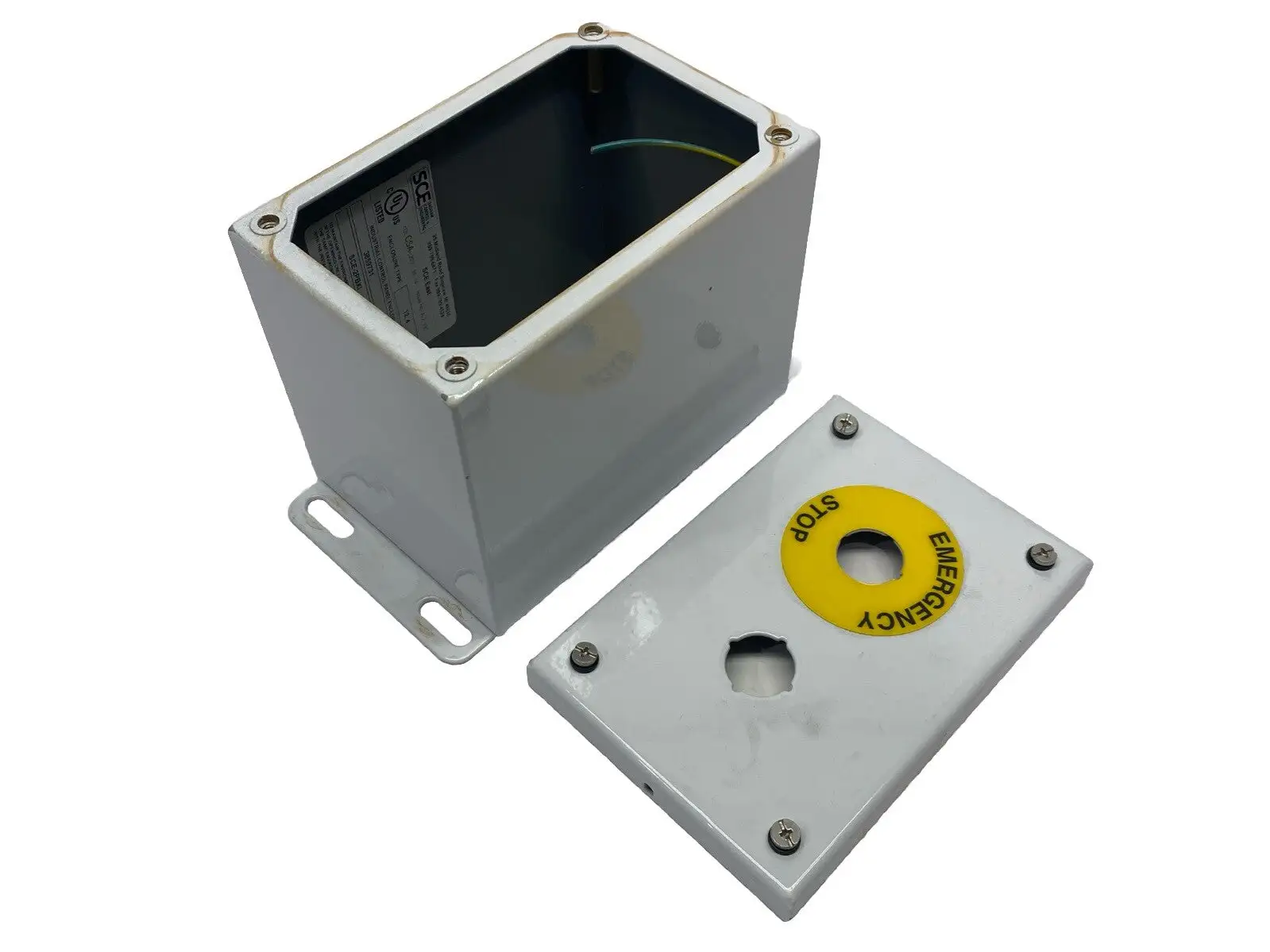 SCE-2PBXI | Saginaw Control  Pushbutton Enclosure  6 x 4 x 4.75" - Used