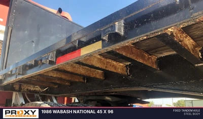 Used 1986 WABASH NATIONAL 45 X 96 Flatbed Trailers Kentucky US | Proxy Equipment #1377798