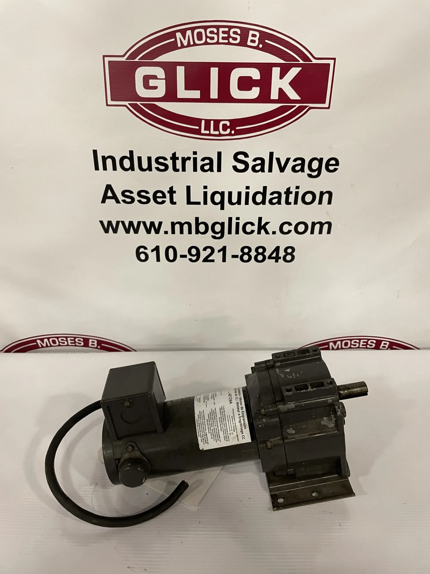 Dayton 4Z129A 90V DC Gearmotor 1/8HP 54RPM 34:1