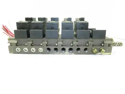 Rexroth Aventics 6-Station Manifold Pneumatic Directional Solenoid Valve Bank