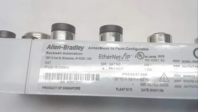 ALLEN BRADLEY 1732E-16CFGM12 M12 Input/Output CONNECTORS, IP69K, SELF CONFIGURABLE, ETHERNET, 16 Point, Discrete, DC, M12 Micro Network Connector, I/O Block, ARMORBLOCK