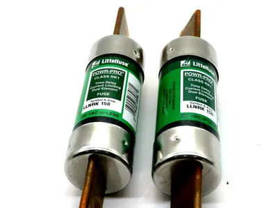NEW LOT OF 2 LITTELFUSE LLNRK-150 RK1 TIME DELAY FUSES LLNRK150