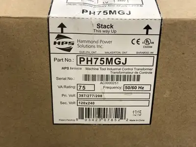 NEW HAMMOND POWER SOLUTIONS INC. PH75MGJ