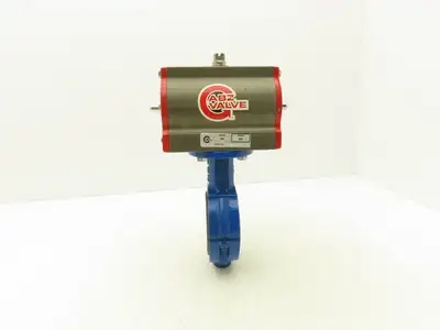 ABZ 3" Wafer Butterfly Valve w/Pneumatic Actuator 80DA SR Spring Return