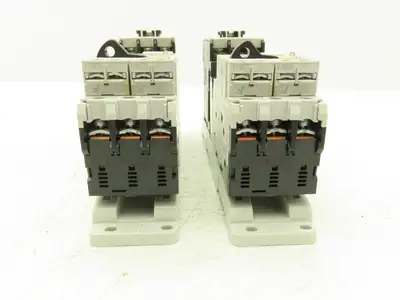 Fuji Elec BM3RSR-P16 Manual Starter .1-.16A  Adj Overload w Contactor Lot of 2