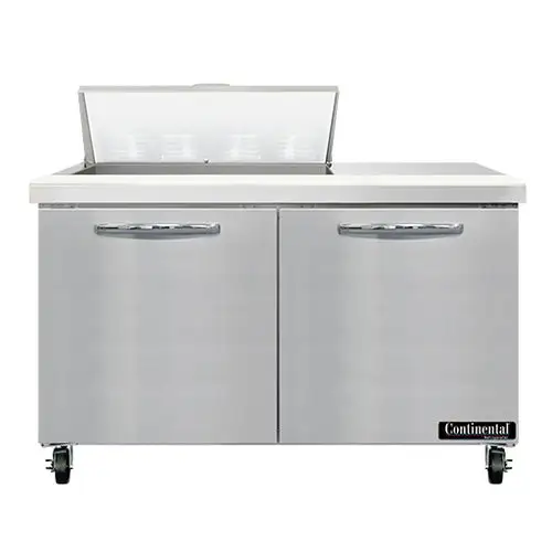 Continental SW48N8 48" Sandwich/salad Prep Table W/ Refrigerated Base, 115v