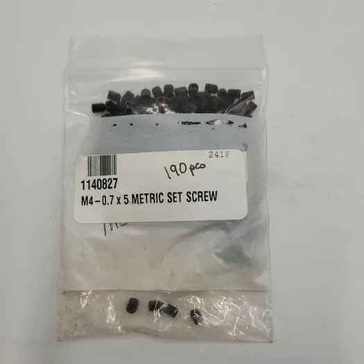 Used SET SCREW M5 X 5 SET SCREW 39844 Nuts & Screws | ND Industrial Surplus #1222141