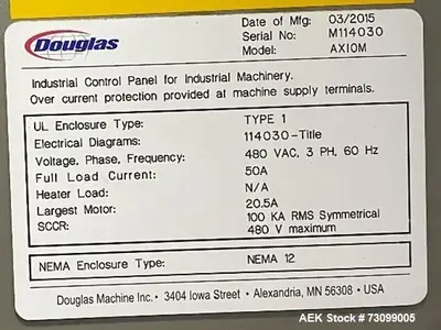 USED DOUGLAS MACHINE AXIOM