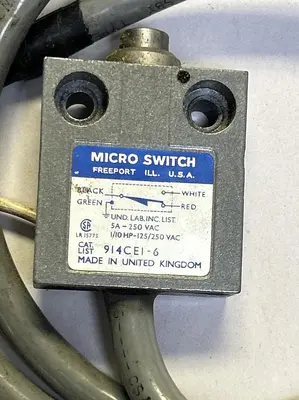 Used MICRO SWITCH 914CEI-6 Miscellaneous Equipment (Electrical & Power) Ohio US | Surplus Asset Holdings #1209132