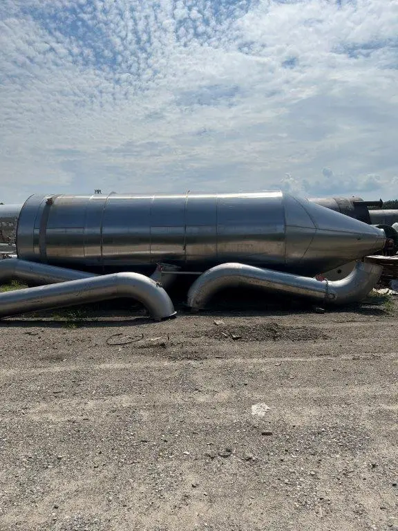 Spray Dryer with water evaporation capacity 1,075 lbs/hour (488 kg/hour)