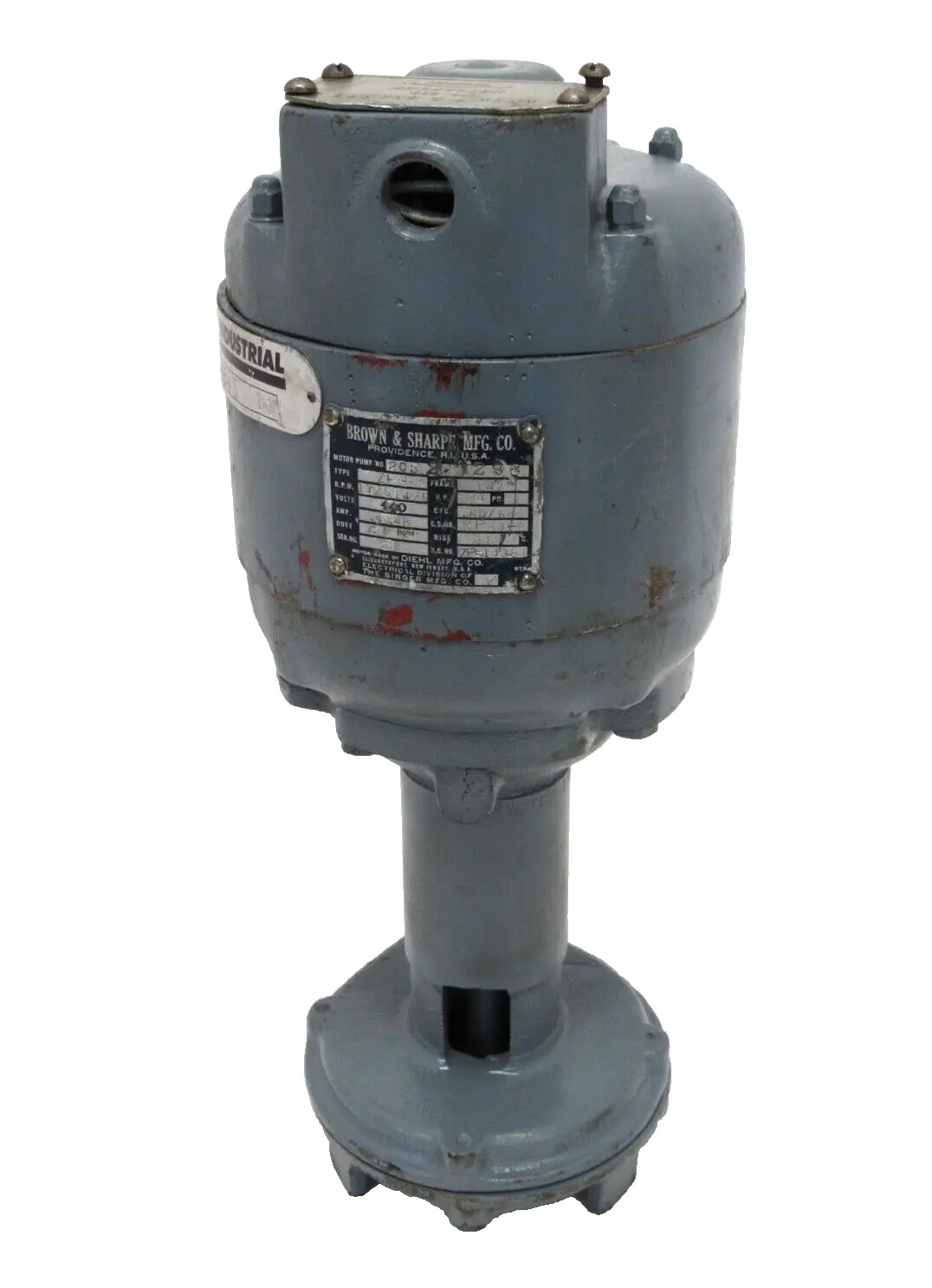 REFURBISHED BROWN & SHARPE 2052-1286 PUMP 1/4HP 440V TYPE ZPE 20521286
