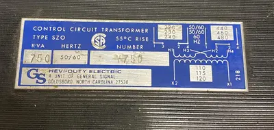 New | in-Stock SOLA/HEVI-DUTY Y750 Miscellaneous Equipment (Electrical & Power) | Surplus Asset Holdings #1196012