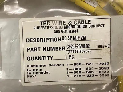 Used TPC CF25E26M002 Miscellaneous Equipment (Electrical & Power) | Surplus Asset Holdings #1200166