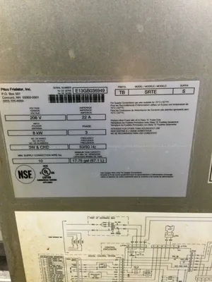 Pitco SRTE14-2-S 16.5 Gal 2 Section 208v 3Ph Elect. Rethermalizer